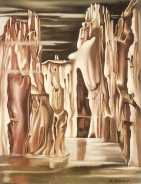 シュールレアリスムの風景画 現代タマラ・デ・レンピカ Oil Paintings